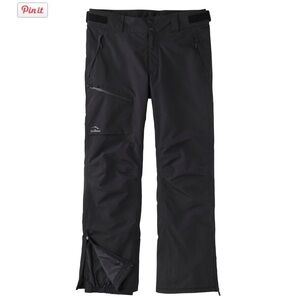 LL BEAN Men's Wildcat Waterproof Insulated Snow Pants Size XL Short Black $200
